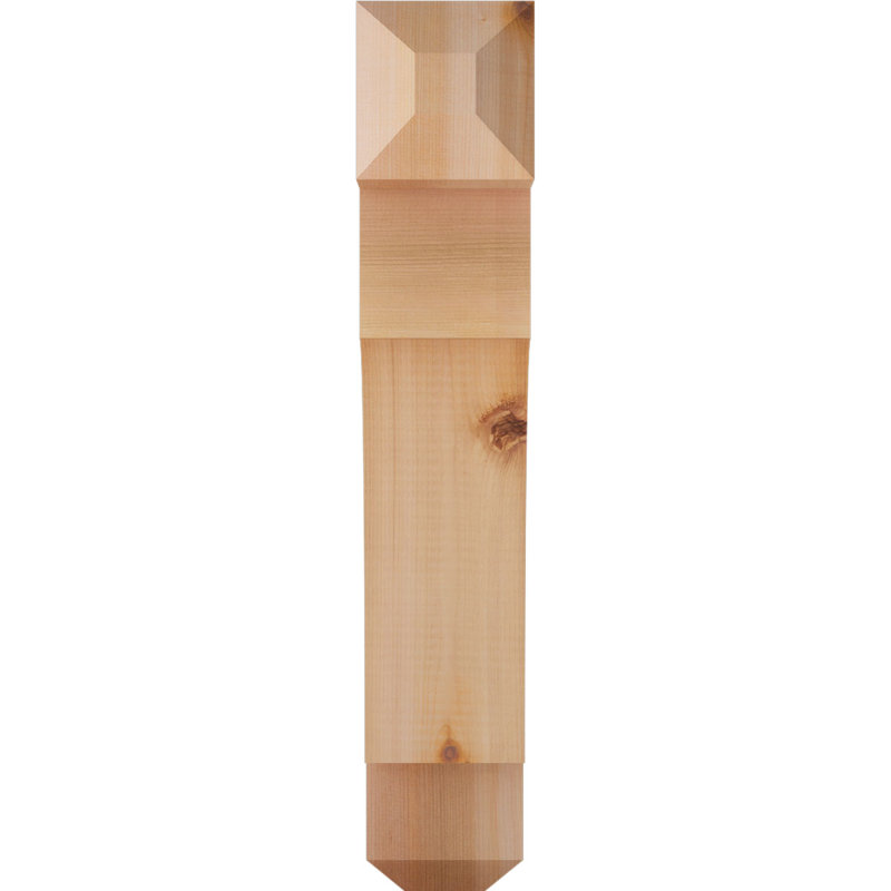 Support Westlake Craftsman, Cèdre rouge de l'Ouest, Lisse, H 22 po x l 3,5 po x P 14 po