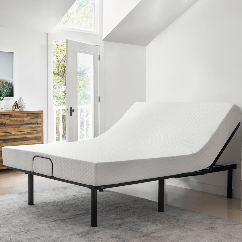 Base réglable de 15 po avec télécommande câblée et réglage de la tête - Sleep by Wayfair ™, Double