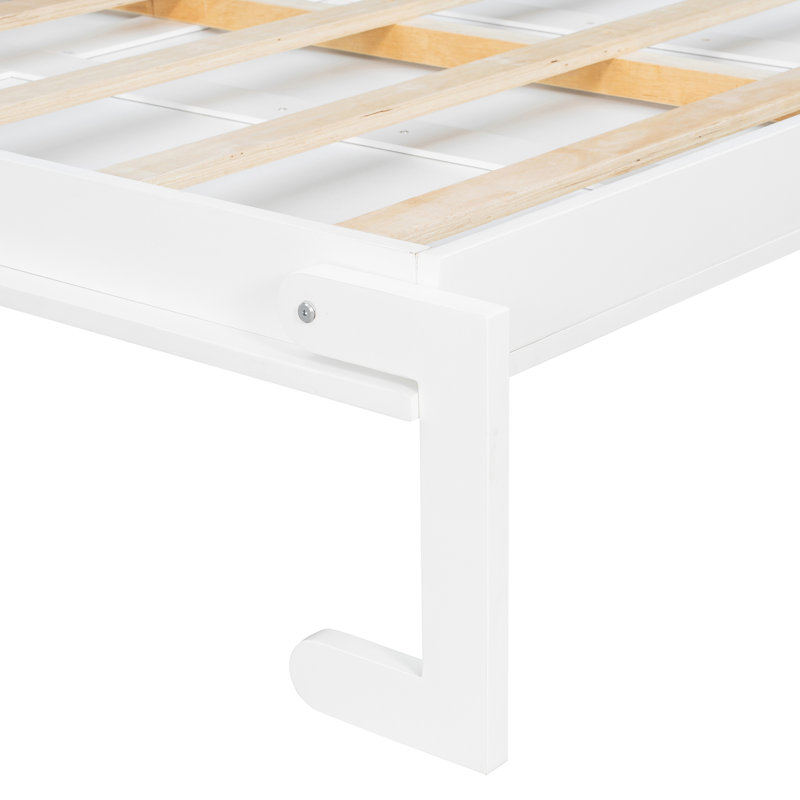 Grand lit escamotable mural avec tablettes, conception peu encombrante pour les pièces polyvalentes et les petits appartements