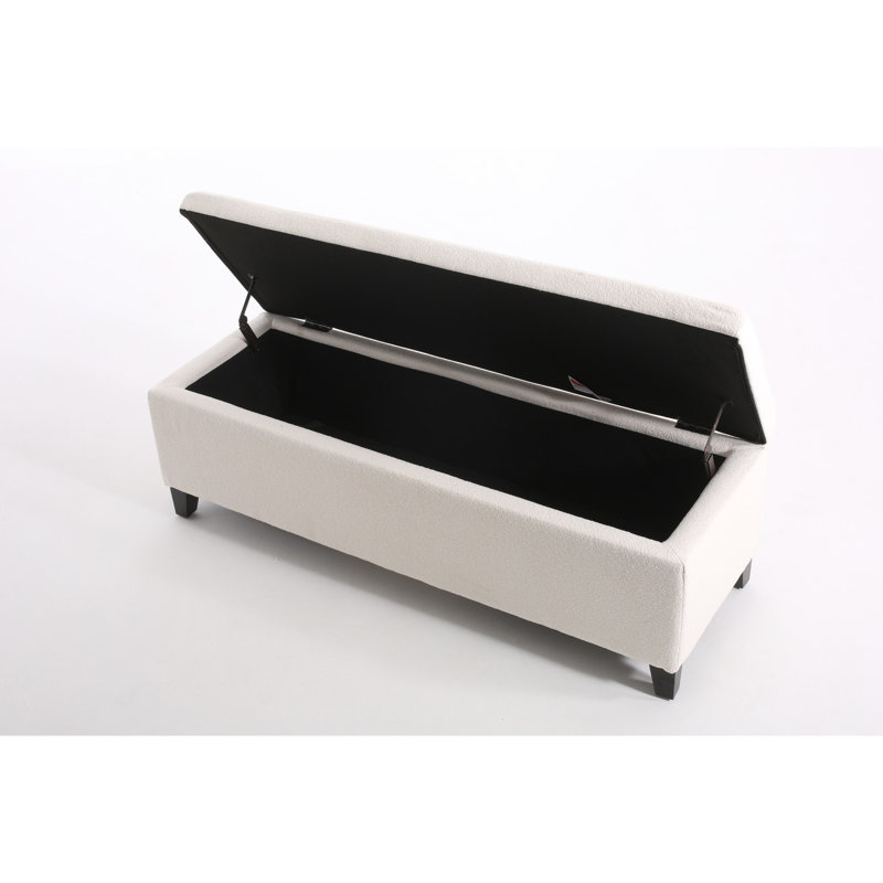 Moderne avec rangement à charnière - 51,43 po x 17,14 po 16,69 po Couvercle contemporain L 51,43 po l 17,14 po H 16,69 po
