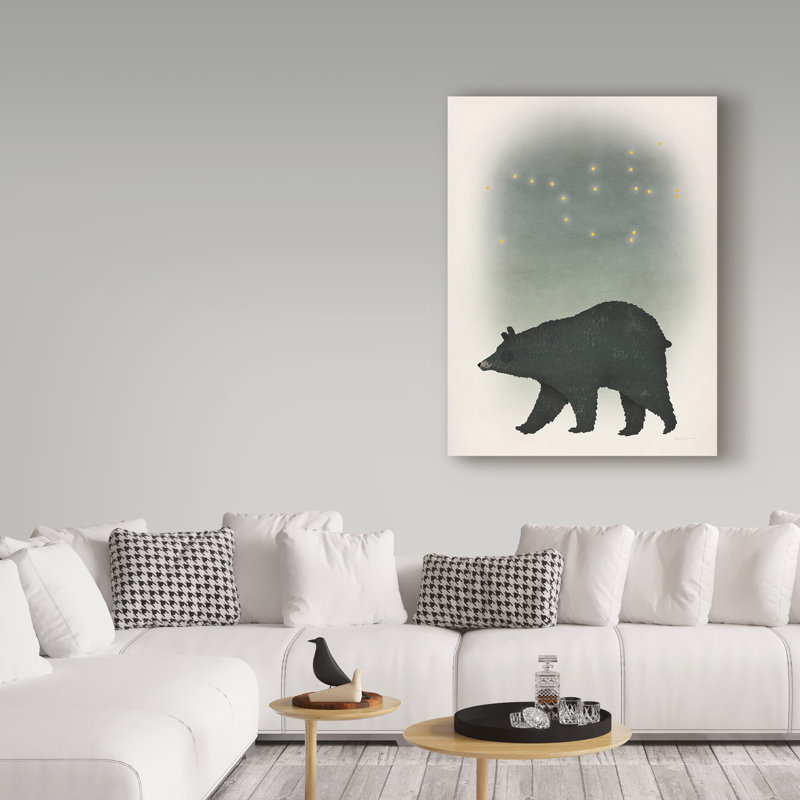 « ursa major black bear », art sur toile, H 19 po x l 14 po x P 2 po