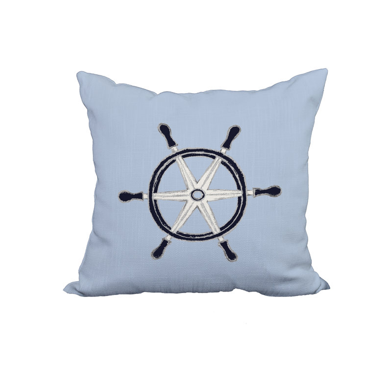  Housse et insert de coussin en coton carré, 18 po x 18 po, Bleu