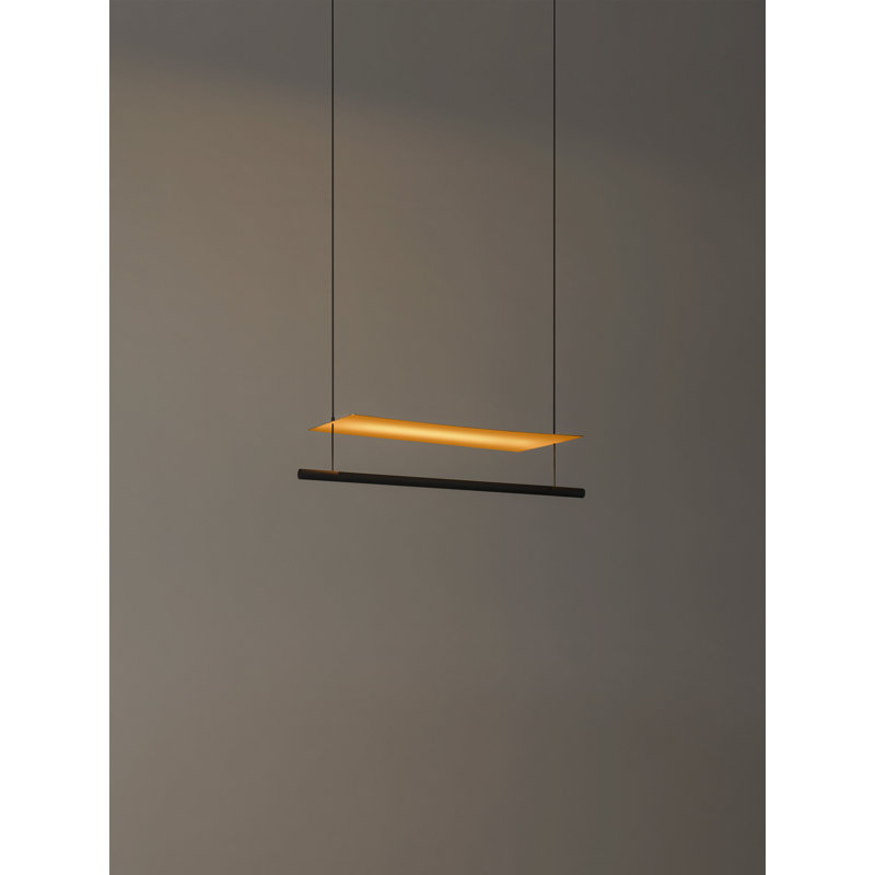 Lámina 45, 200.4" H x 23.1" W x 7.8" D, Gold, 18 W
