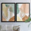 Spring Shapes I - Toile encadrée de qualité supérieure - prête à être accrochée-1586569344-1568765912
