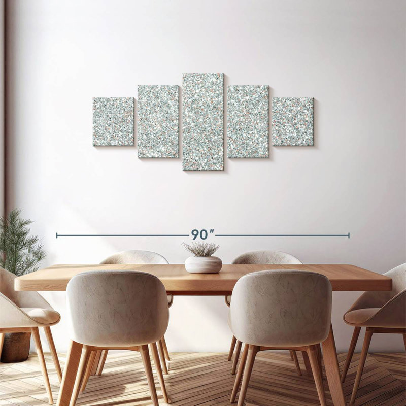 Glitter Abstract, 30" H x 68" W