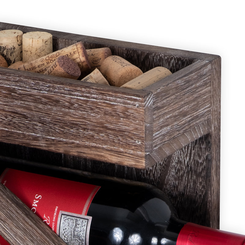 Support à vin en bois massif Aunjel