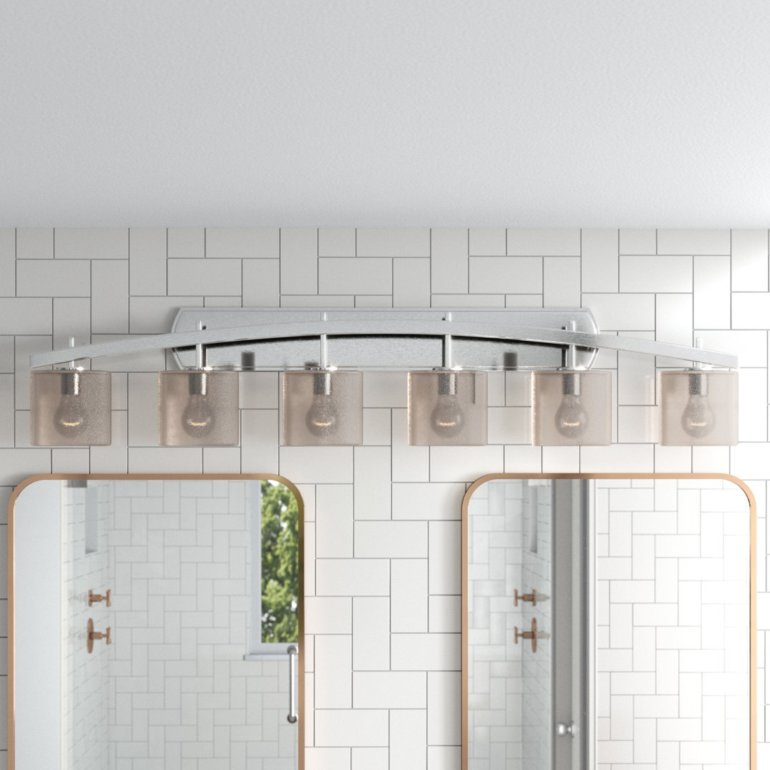 Casson 6 - Light Dimmable Vanity Light Wade Logan® Shade 