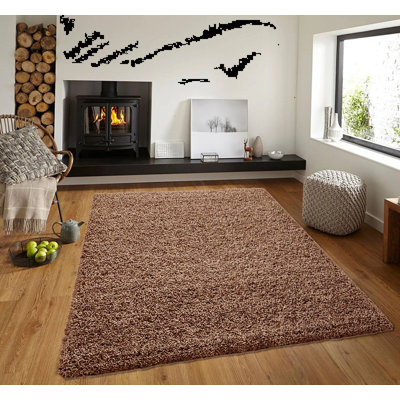 Solid Colour Shag Area Rug