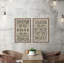 Motif Bazar Diptyque - ensemble de 2 reproductions de cadres photo-51879240