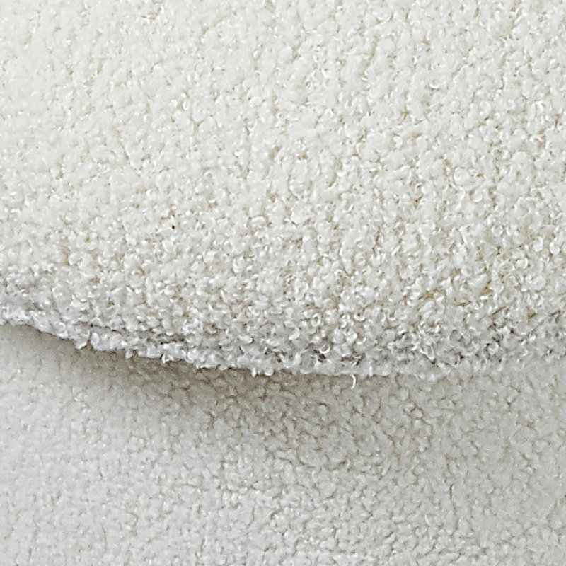 Mushroom Upholstered Storage Ottoman, Cream