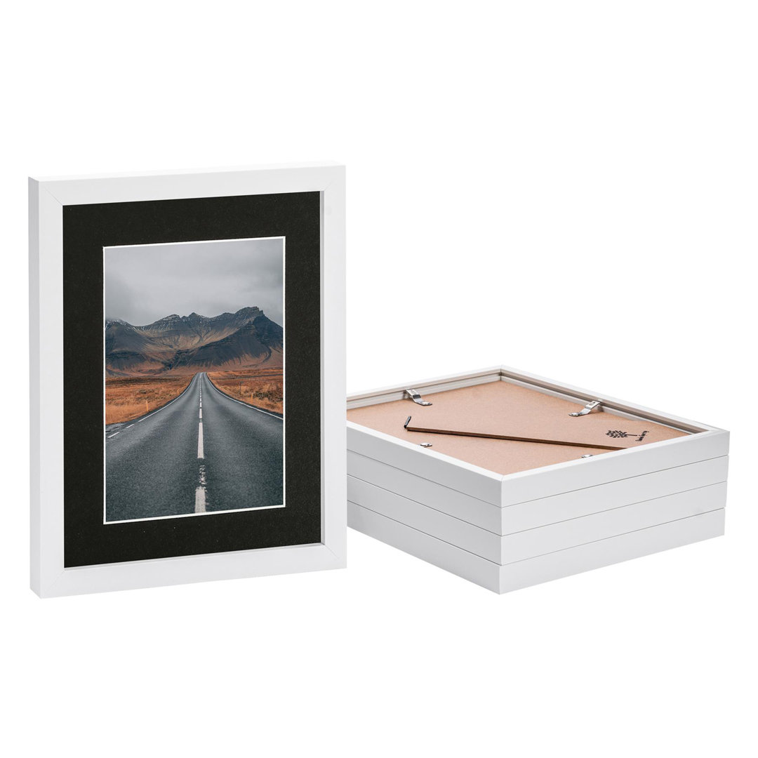 Photo Frames with 5" x 7" Mount - 8" x 10" - White/White