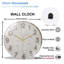 Horloge murale moderne en verre 12 po Fuzzy