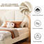90*190cm Single Bed with Height Adjustable Headboard,Velvet-714058993
