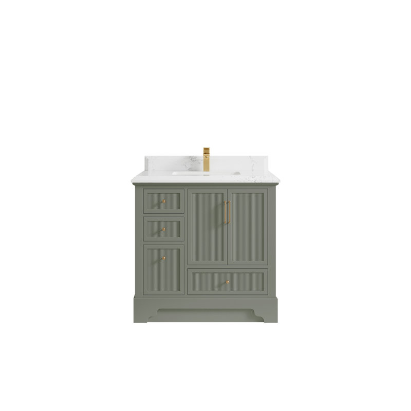 Meuble-lavabo simple 36 po avec plateau Alys, Empira