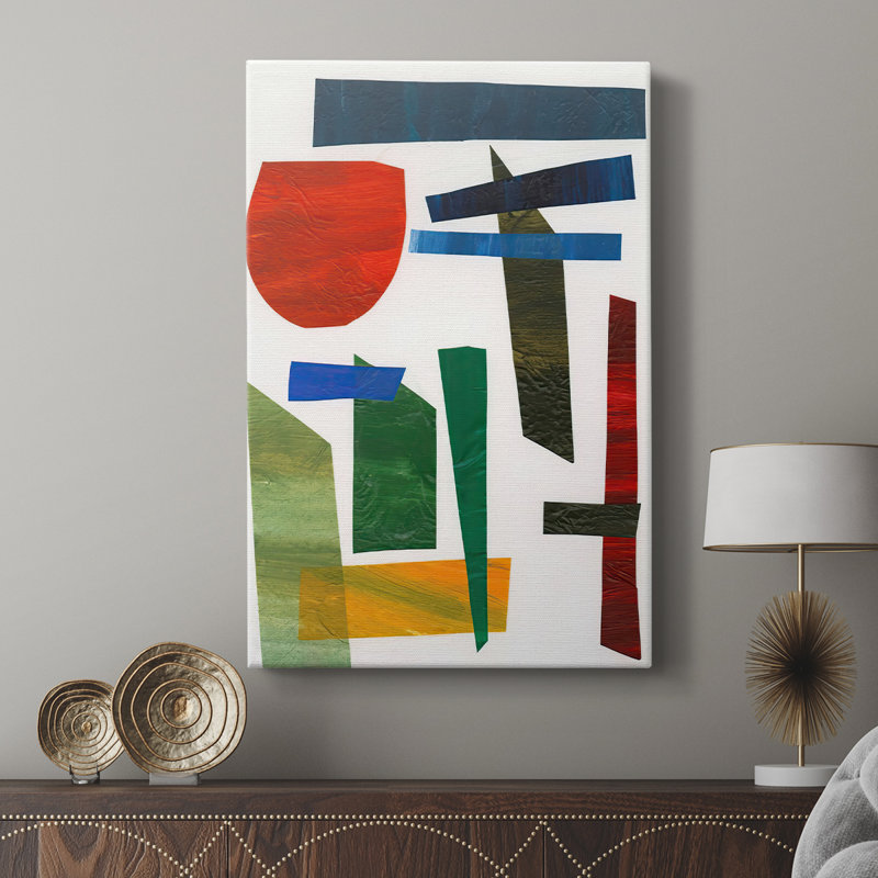 Colorful Shapes II - galerie sur mesure, H 18 po x l 12 po
