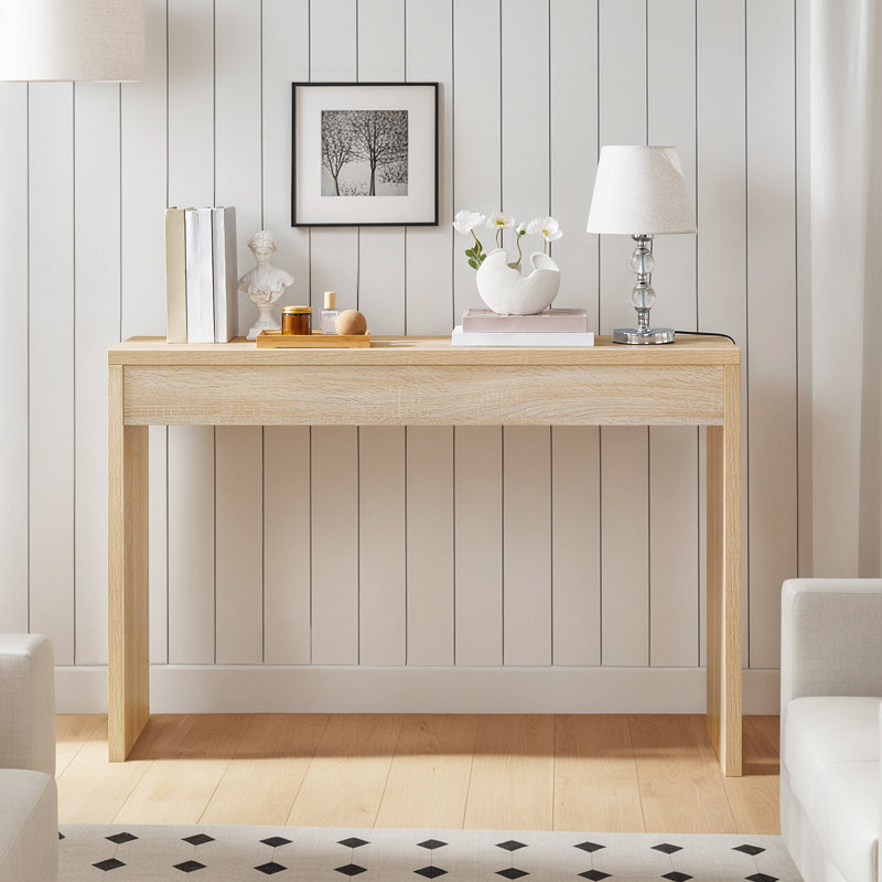 Console de couloir Nooriyah, Naturel,  H 31,5 po x l 47,2 po x P 11,8 po