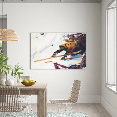 Avalanche Rider - Wrapped Canvas Print