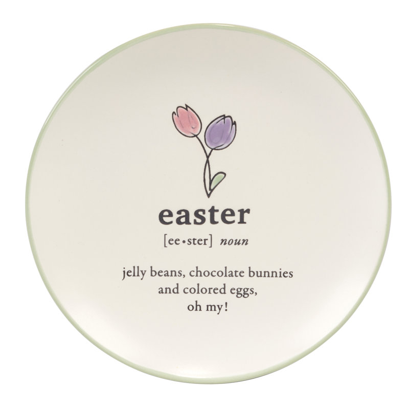 Easter Words Set of 4 Canape Plate