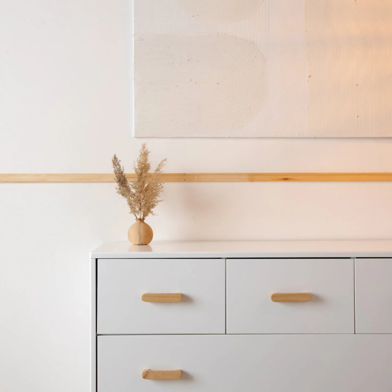 Soho 5-drawer dresser, White/Natural