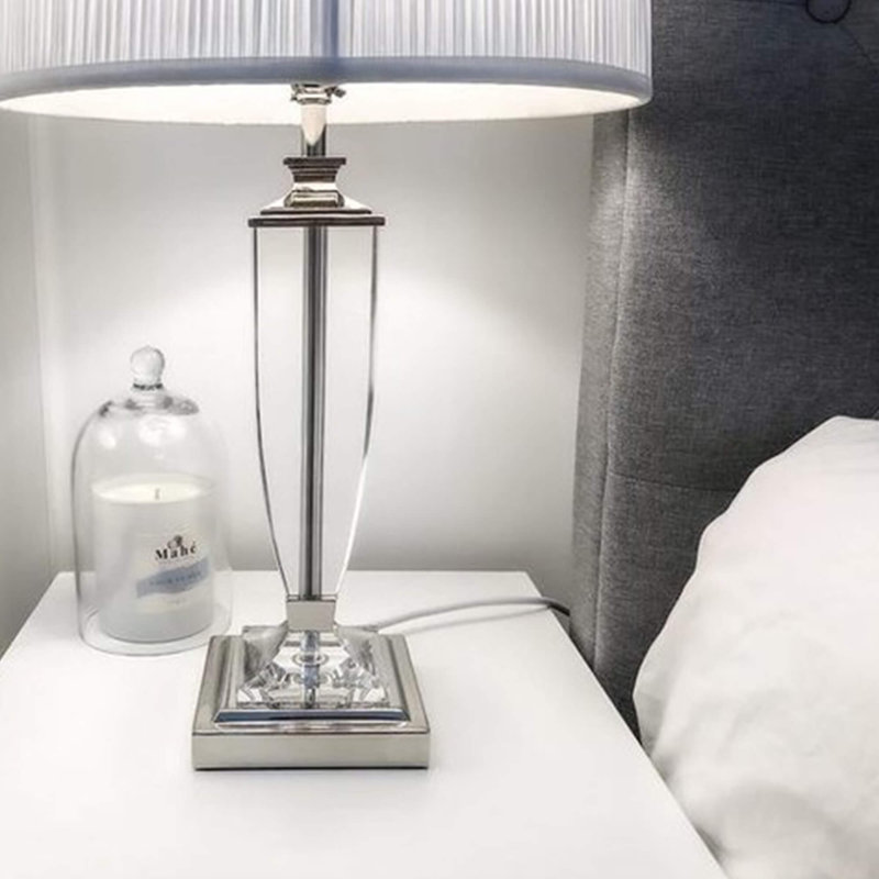Zackery Lamp Base Lamp, Polished Nickel