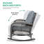 Chaise berçante 2 pièces Dayhsaun-492727100