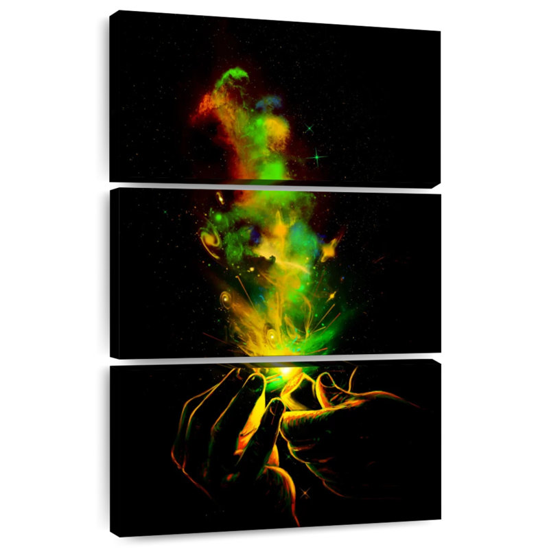 Kelan illumine le tout, H 74 po x l 48 po