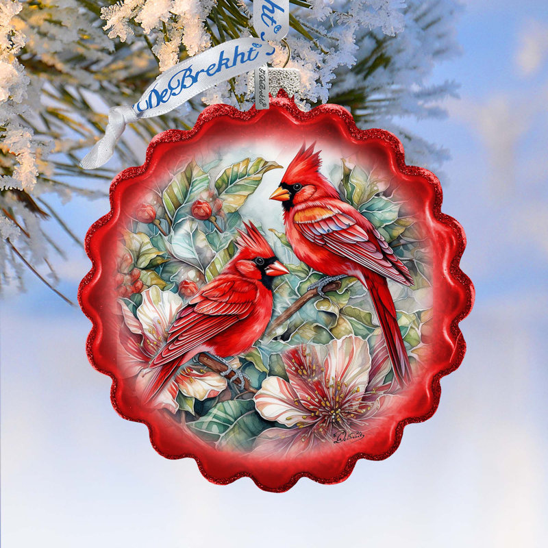 4'' Glass Hanging Figurine Ornament