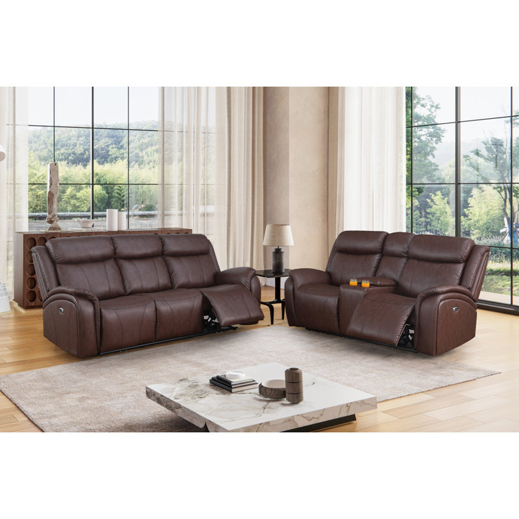 Adlai-Joziya 2 - Piece Faux Leather Living Room Set