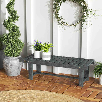 Solid Wood Outdoor Bench