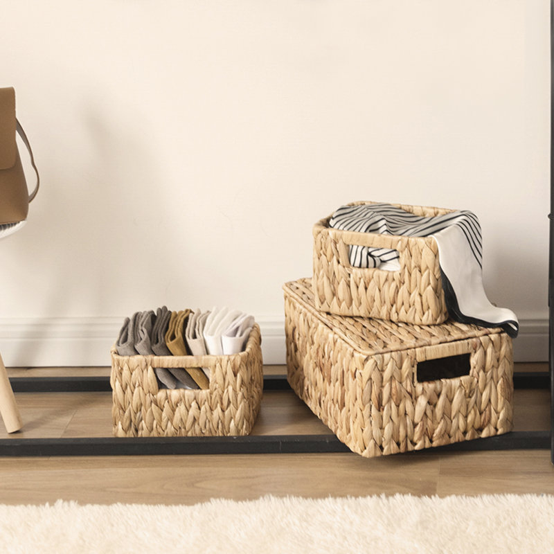 Rosecliff 3 Piece Handmade Wicker Basket Set