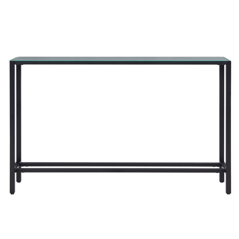 Console en verre noir 56 "