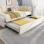 Upholstered Bed Daybed With Pull-Out Bed, Twin Size Single Sofa Bed, Guest Beds With Metal Slatted Frame-653738511