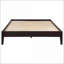 Grand pin & amp; Base de lit plateforme en bois franc asiatique, finition cappuccino, capacité de 600 lb pour la chambre principale / chambre d'amis