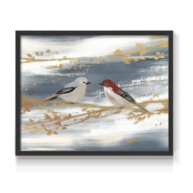 Chirstmas Art-CCLXV -Framed Print - Restickable, H 11 po x l 14 po, Noir, noir, noir, noir