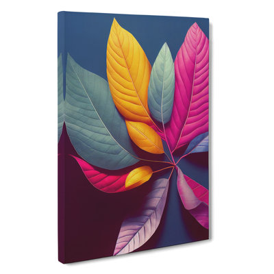 XC1022-1607X Colourful Leaves No.4 - Wrapped Canvas Print
