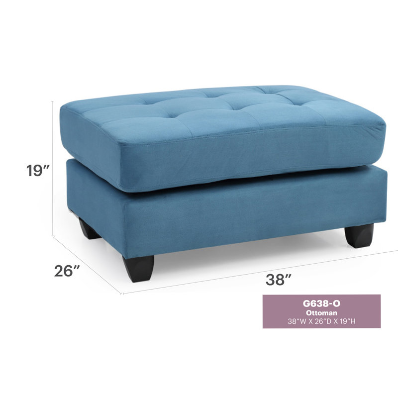 Élégant repose-pieds turquoise pour n'importe quelle pièce