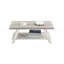 Table basse bicolore beige et grise, Build & Gray, 122 cm (l) x 61 cm (p)