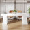 Table de conférence de 55 pouces, bureau en bois pour salle de conférence