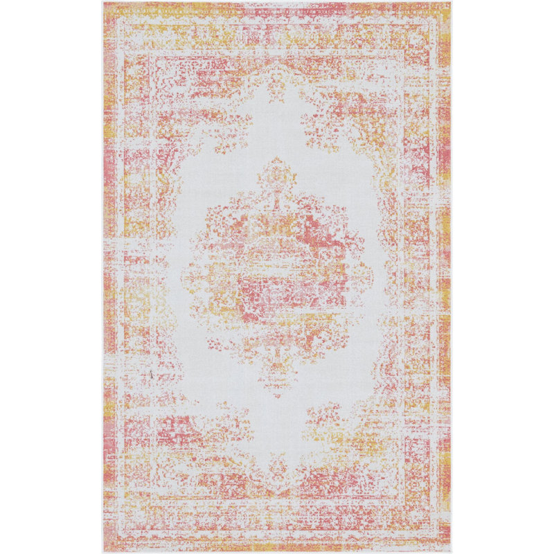 Oriental Indoor Rug, Rectangle 5'3" x 8'