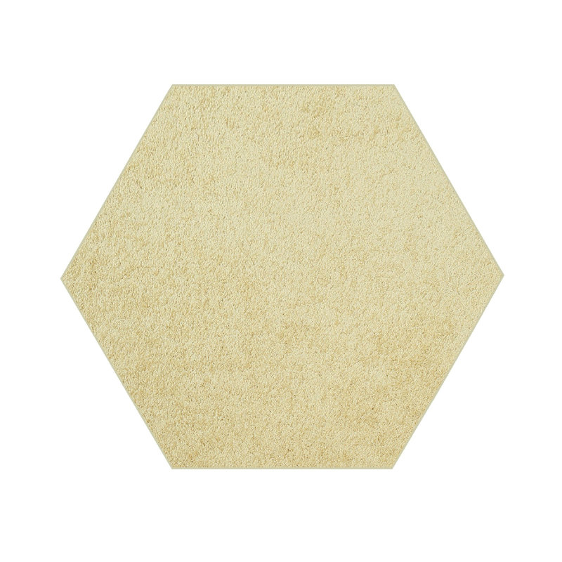 Tapis jaune Mehl, Hexagone 3 pi