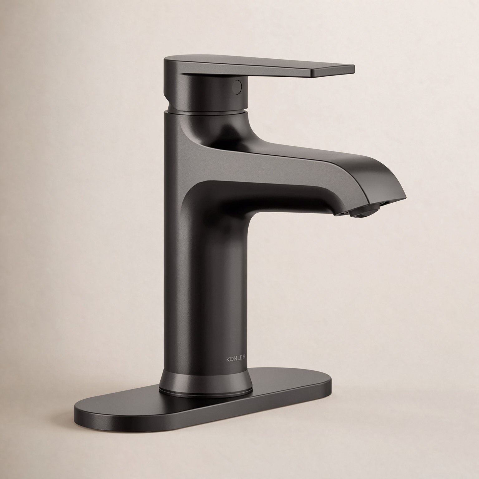 Hint Single-Handle Bathroom Faucet with Drain, Matte Black