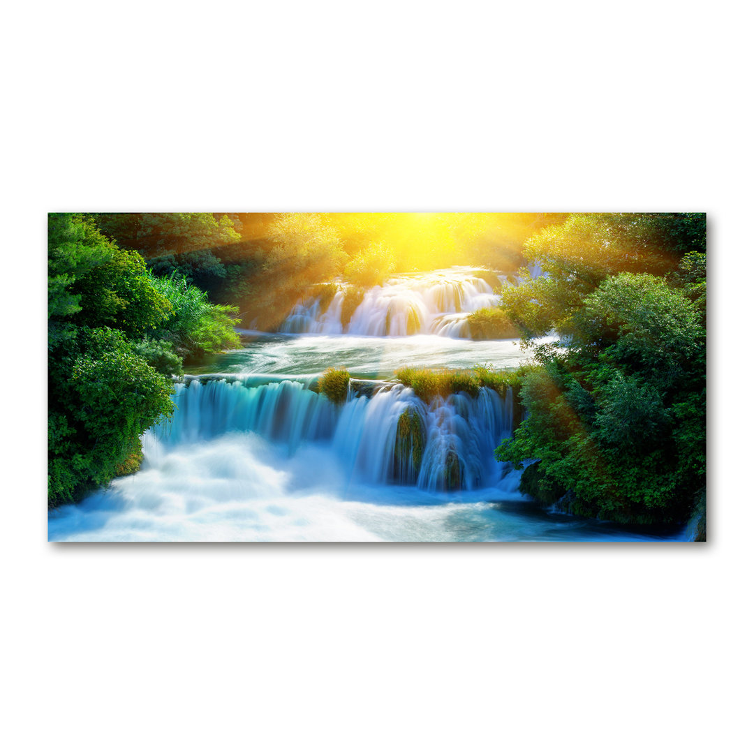 Wasserfall Krka - Wrapped Canvas Kunstdrucke