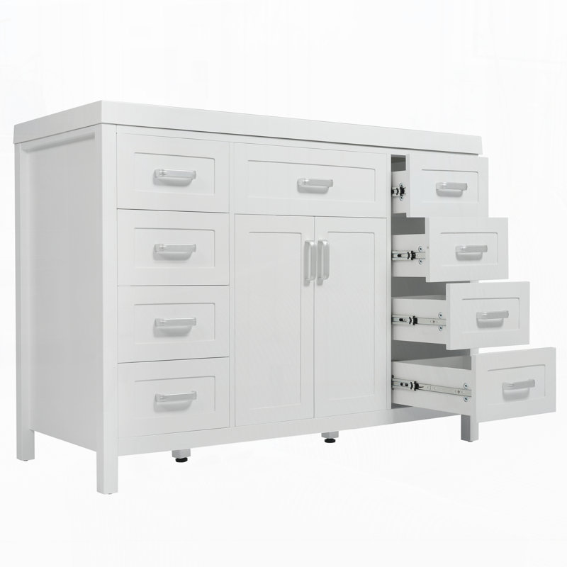 Meuble-lavabo 48 po avec lavabo, Blanc