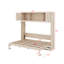 Grand lit escamotable avec armoires de rangement-204367664