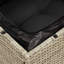 Chaise de jardin PE rotin, acier thermolaqué simple modulaire-113144505-113144462-113144506