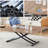 Modern minimalist multifunctional lift table with 0.8 inch MDF desktop and metal legs-1668938117-1668938169
