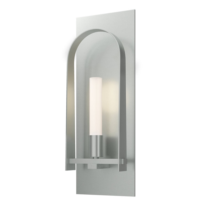 Triomphe 1 - Light Steel Armed Sconce, Dark Smoke, Vintage Platinum