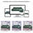 114.2'' Down-Filled Modular Sofa with Adjustable Recline Backrest and Storage Space, Dark Green-1504166362