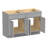 48" Double Bathroom Vanity Base Only-106891037