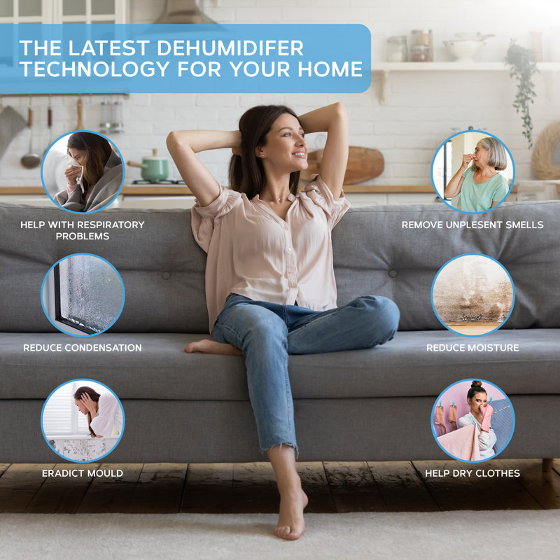WiFi Dehumidifier Clothes Dryer Mould Remover - 4L Water Tank 25L /Day